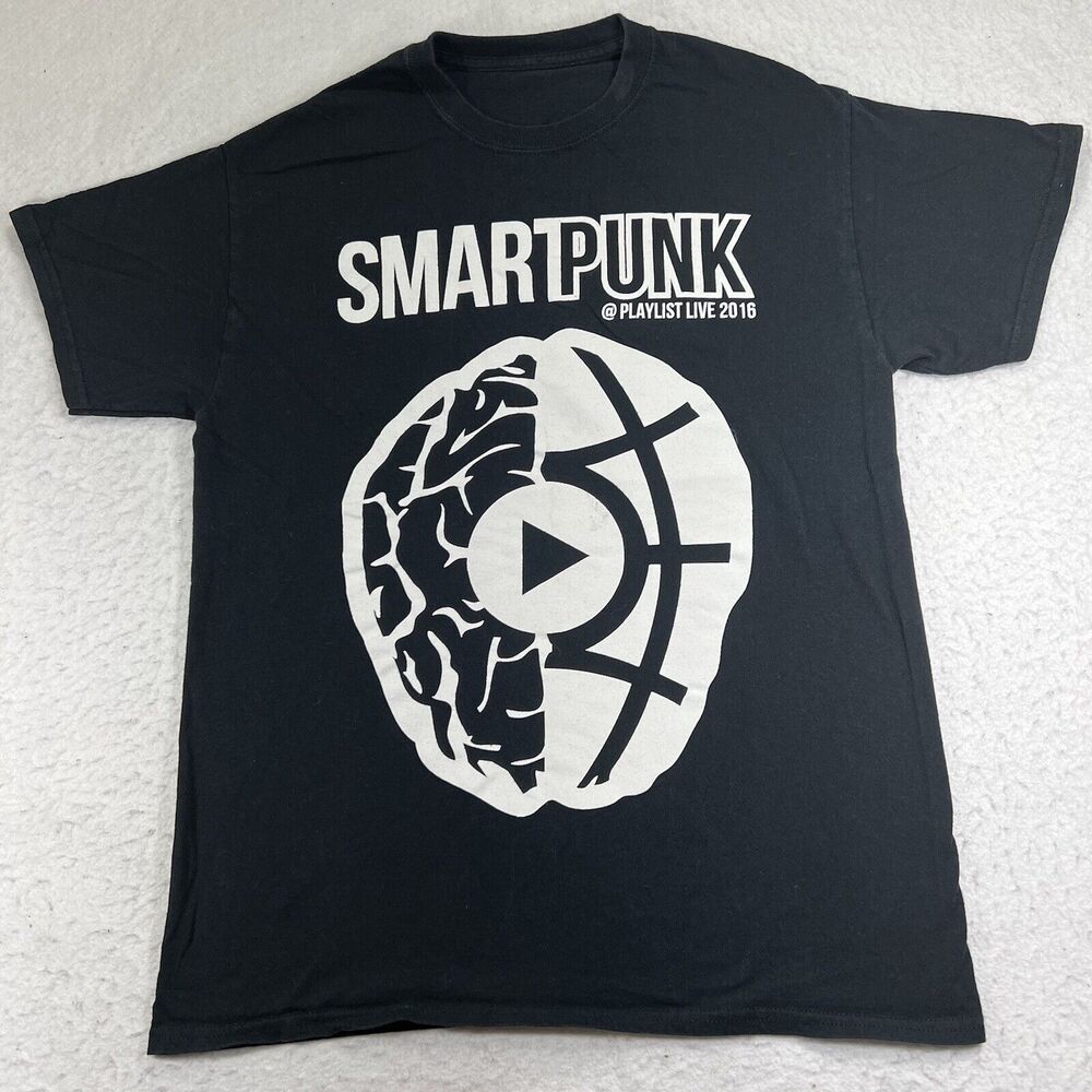 SmartPunk Records Playlist Live 2016 Men Medium Short Sleeve Graphic T Shirt